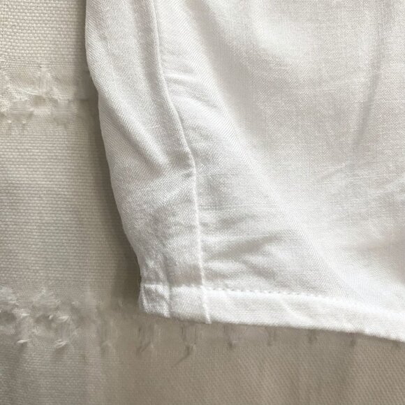 HANRO WHITE WRAP SURPLICE BELTED TUNIC KIMONO ROBE - XS - Picture 9 of 9